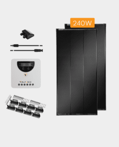 STARTER KIT: 240W Panels (2PCS 120W) + 20A MPPT + 6m Cable + Brackets