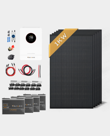 Deluxe 1kW Solar System with 4.2kW Hybrid Inverter 24V