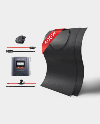 400W Flexible 12V MPPT Full-Black Solar Panel Kit | 2x200W